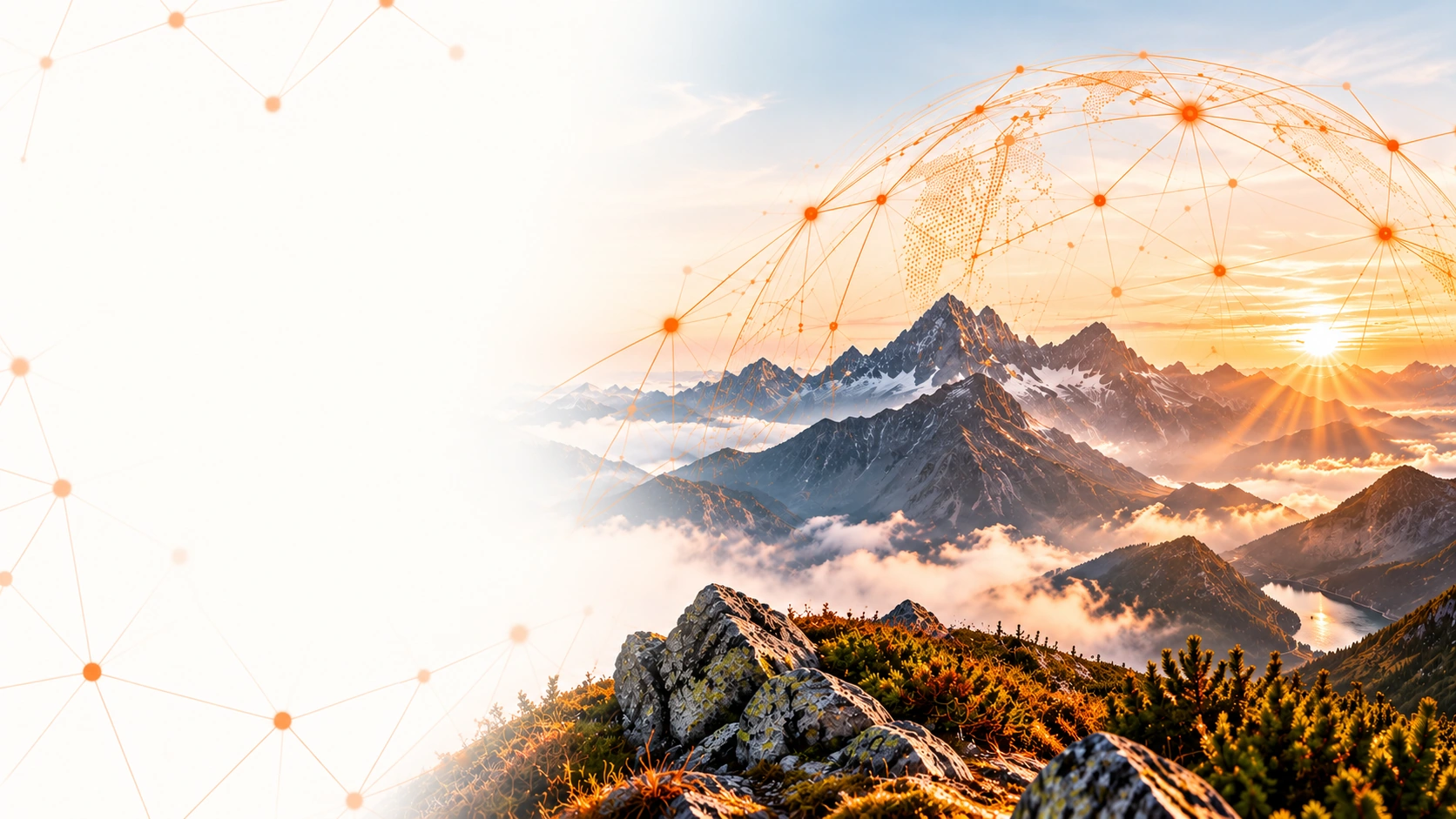 Mountain landscape representing the decentralized Blurt network
